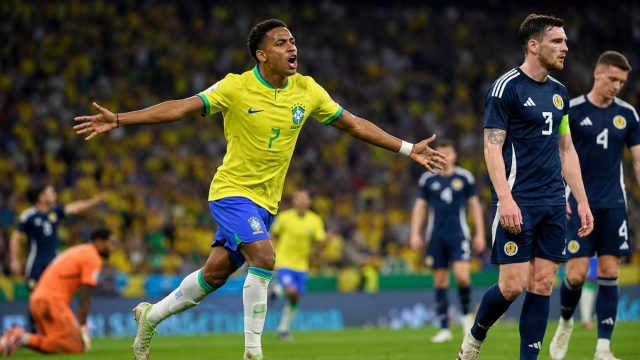 Brazil Shines as Vinicius Sparks Victory Against Scotland